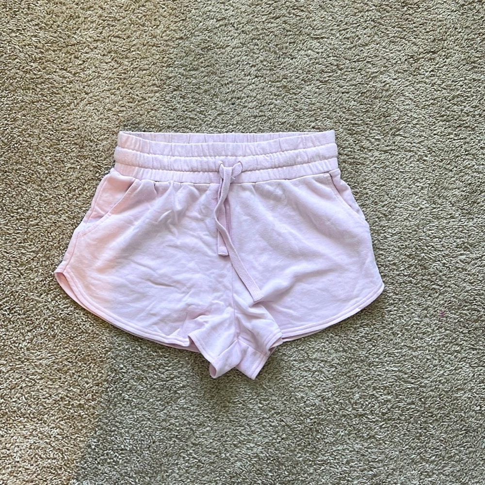 Light pink FABLETICS sweat shorts